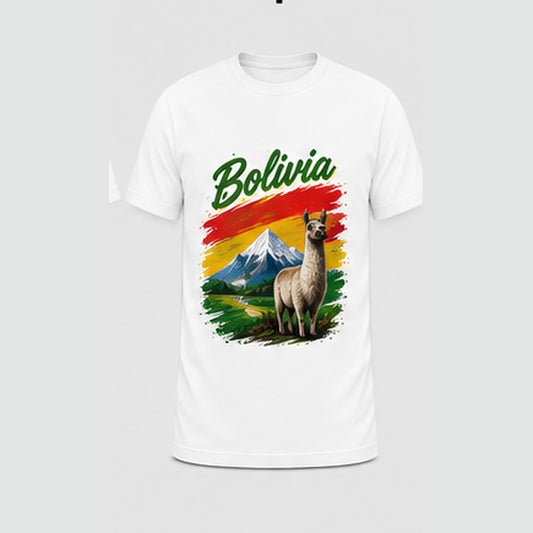 Maglietta bianca Bolivia
